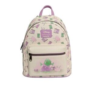 Loungefly Disney Tangled Pascal Sewing All Over Print Mini Backpack New